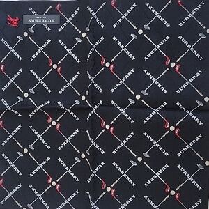 NWT's Pristine Vintage Burberry London Golf Handkerchief